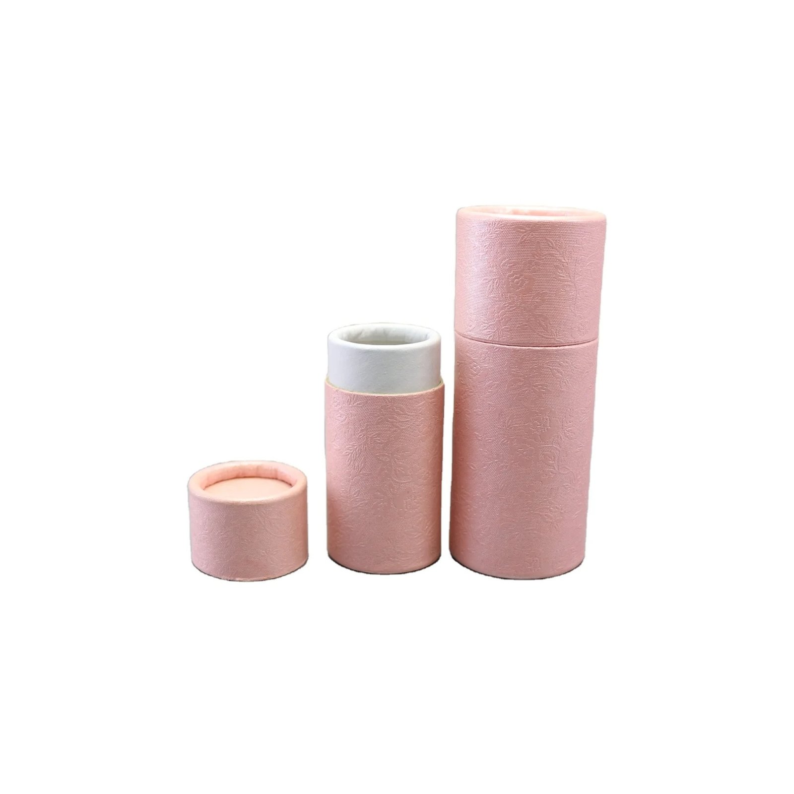 Supplier Custom Textured Paper Tube Packaging Essential Oil