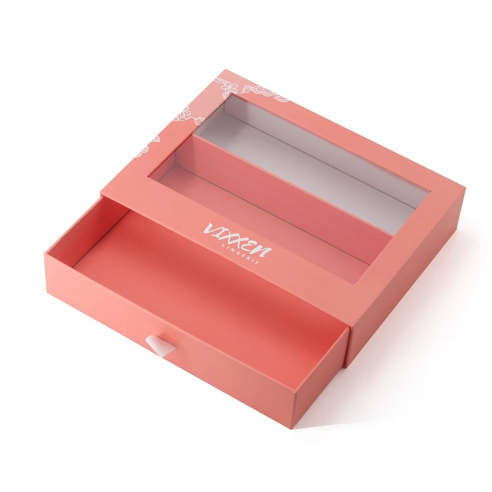 Private Label Luxury Cosmetic Lipstick Slide Out Gift Boxes
